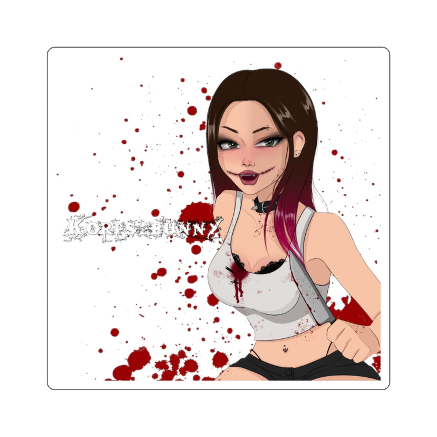korpsebunny "slice u up" sticker