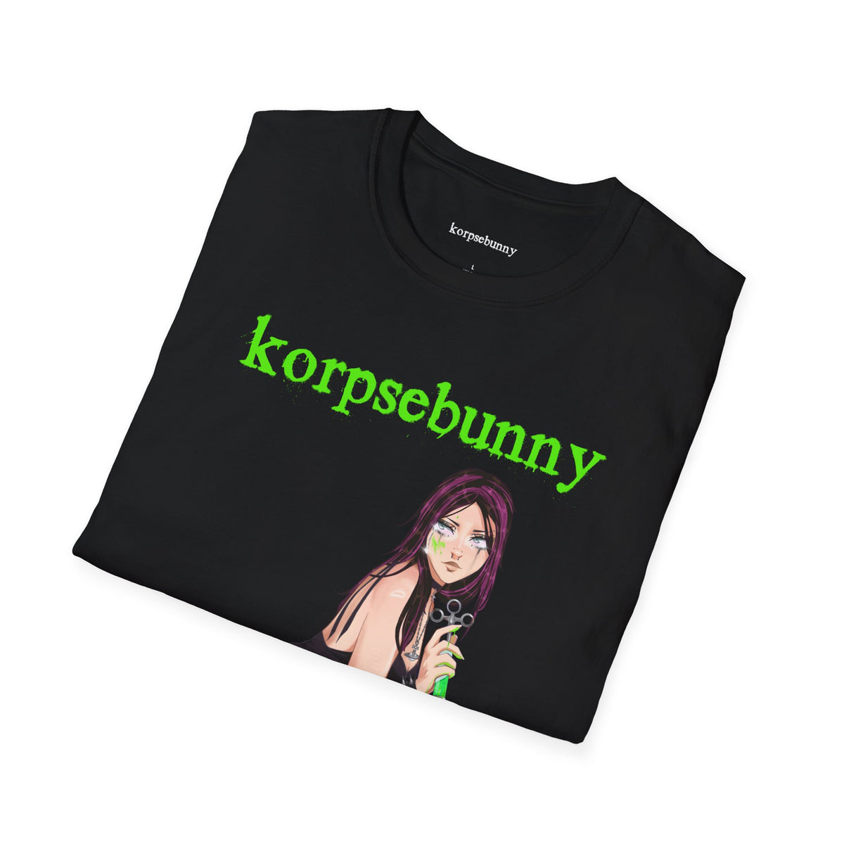 korpsebunny neon green fatal attraction tee