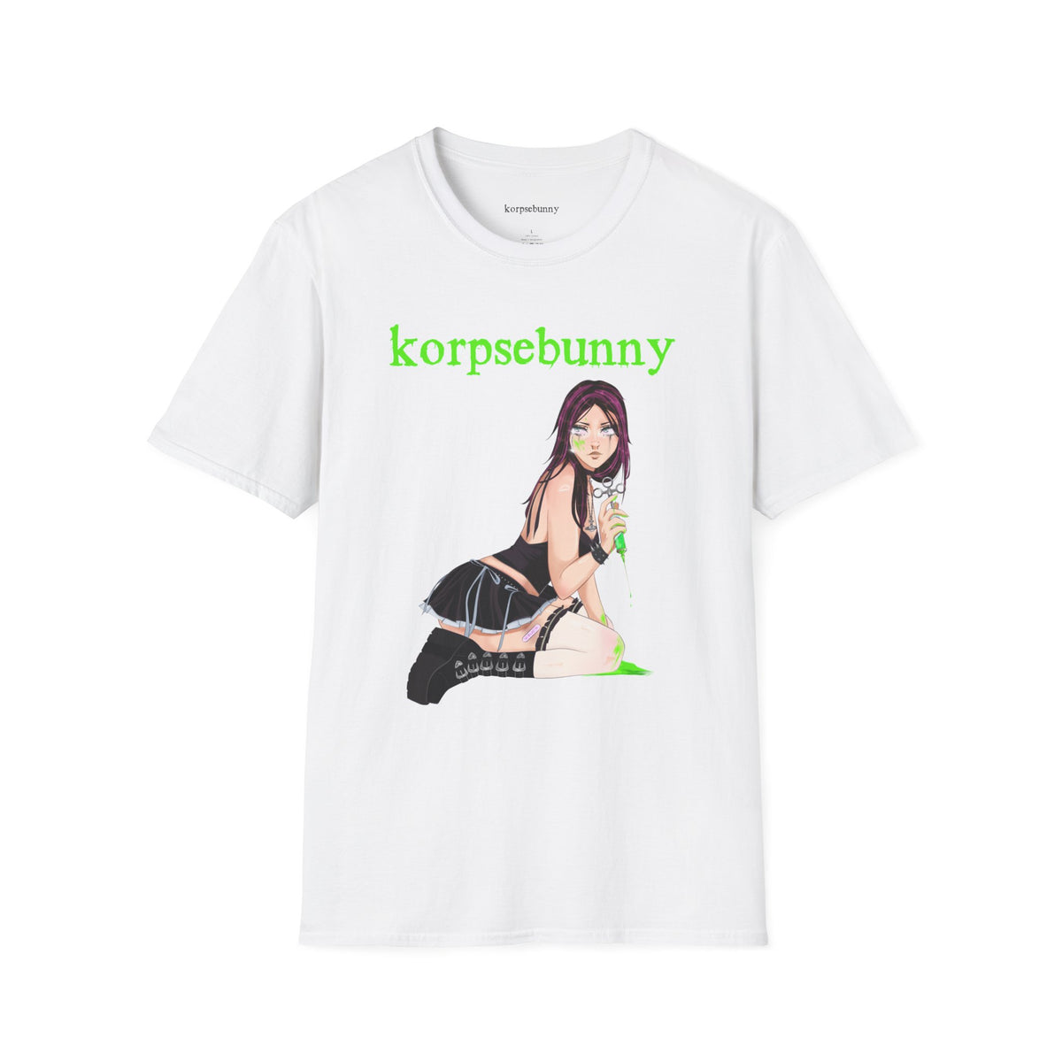 korpsebunny neon green fatal attraction tee