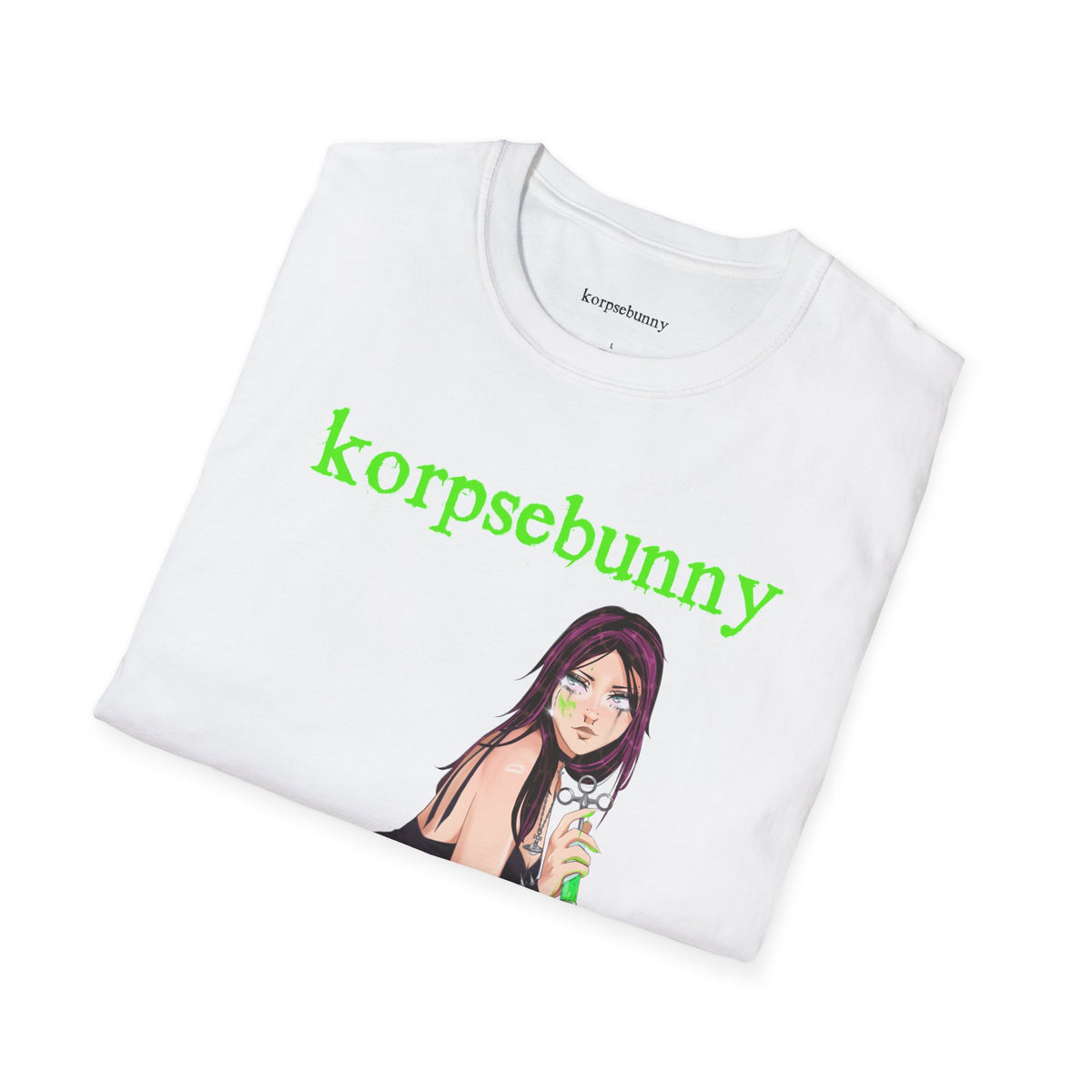 korpsebunny neon green fatal attraction tee