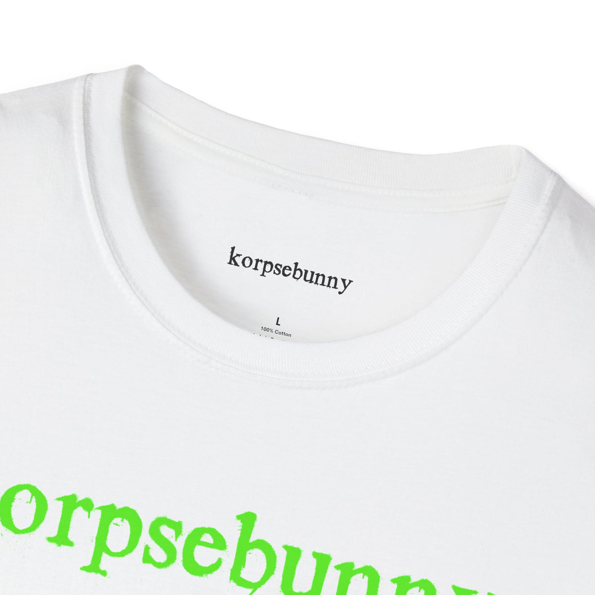 korpsebunny neon green fatal attraction tee
