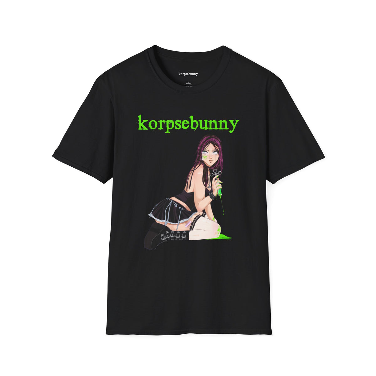 korpsebunny neon green fatal attraction tee