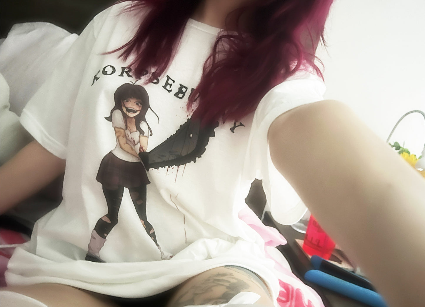 korpsebunny chainsaw tee :3 - white